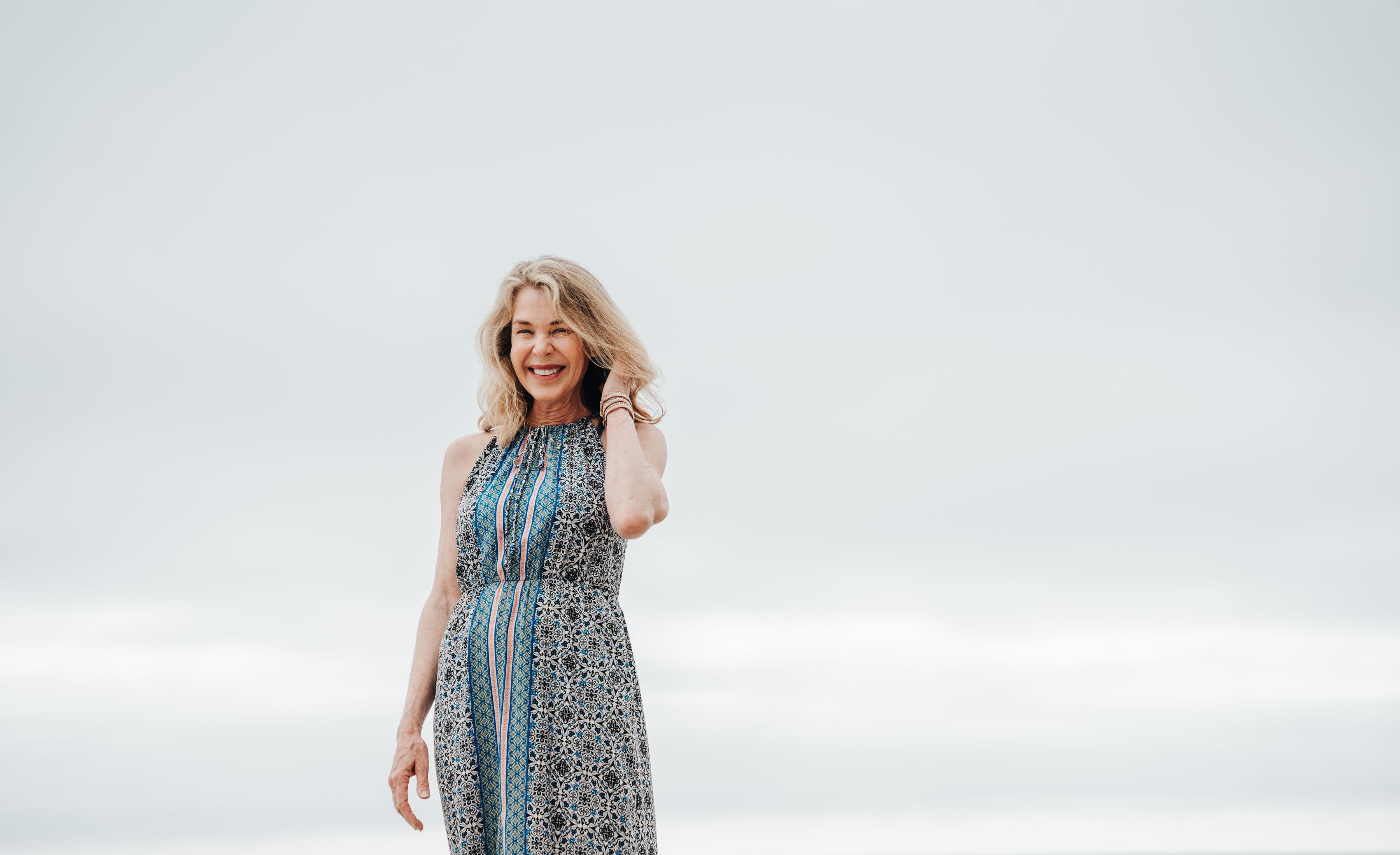 Carla Wallace by the ocean